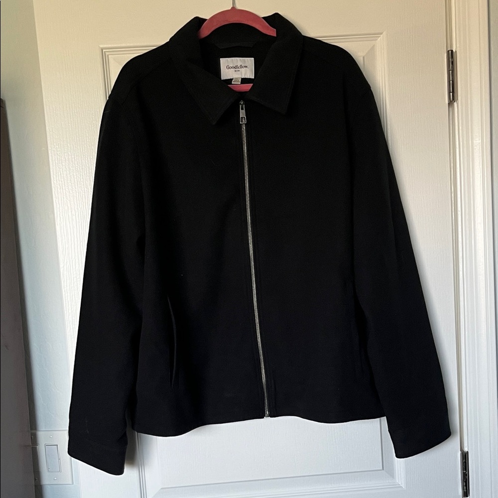 Good Fellow Men’s Black Full-Zip Jacket